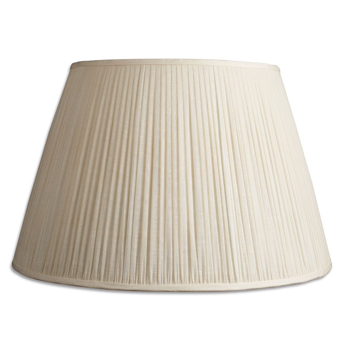 Nushka Lampshades 20 Inch - 51cm Gathered cream cotton lampshade