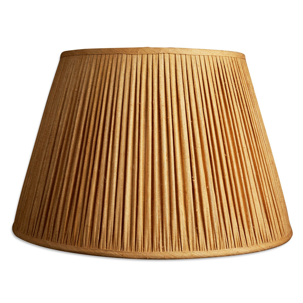 Nushka Lampshades 20 inch - 51cm Yellow ochre Mulberry silk lampshade