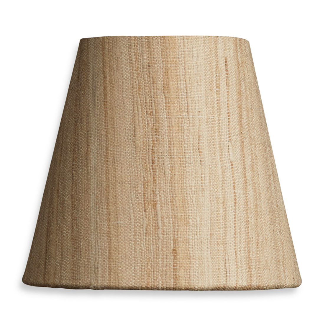 Nushka Lampshades 5 inch (13 cms) Clip on lampshade in raw umber silk