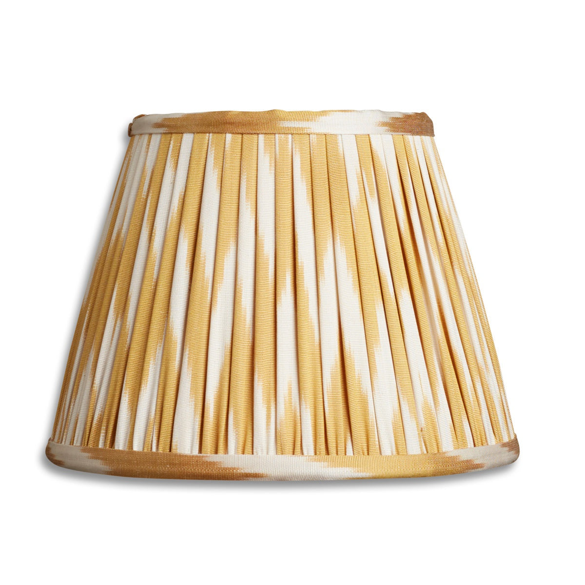 Nushka Lampshades 8 inch - 20 cm Yellow ochre cotton/silk ikat lampshade