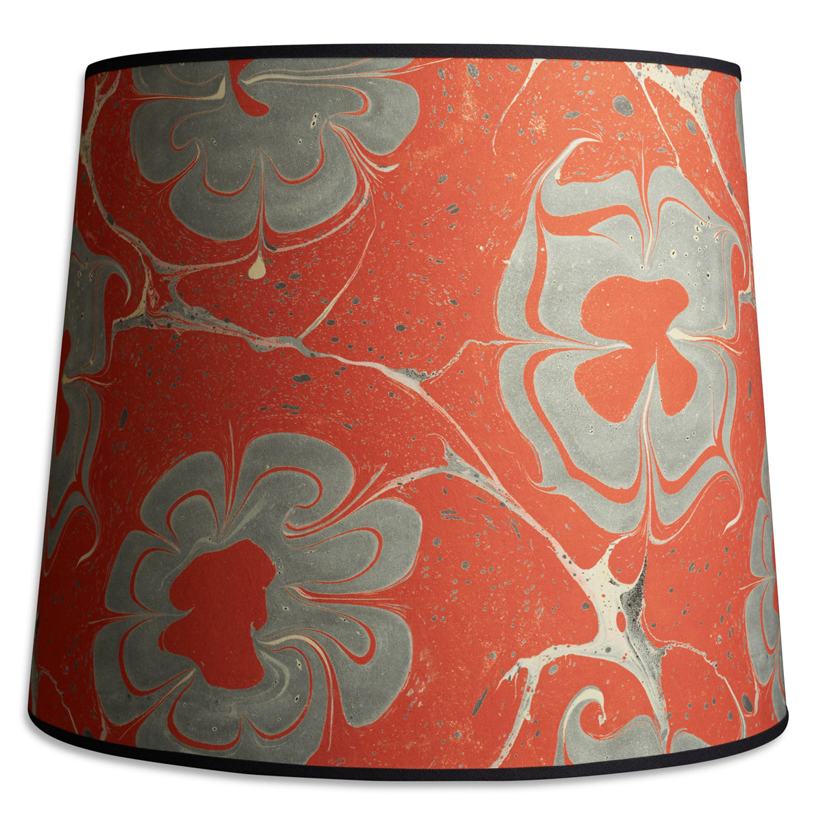 Nushka Lampshades Marbled paper lampshade - Red