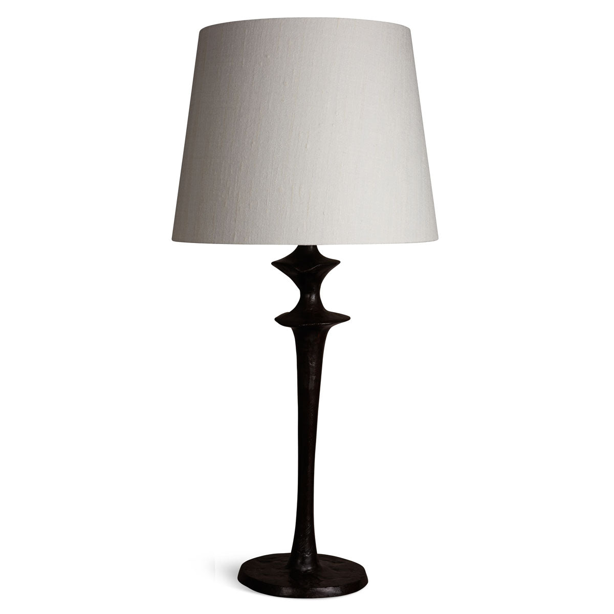 Large bronze artisanal table lamp