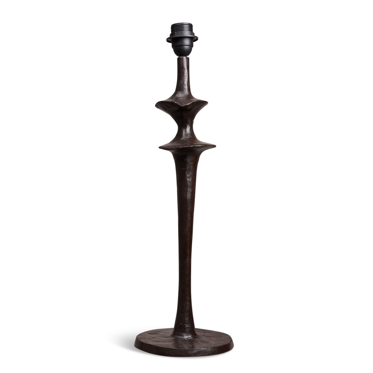 Large bronze artisanal table lamp