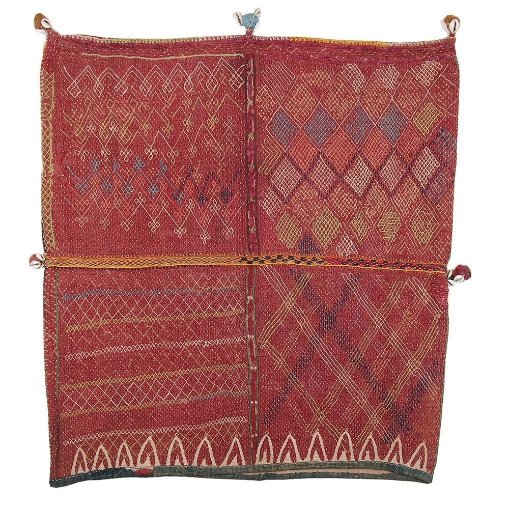 Nushka Textiles Indian Textile - Large Banjara Kantha Cushion Cover