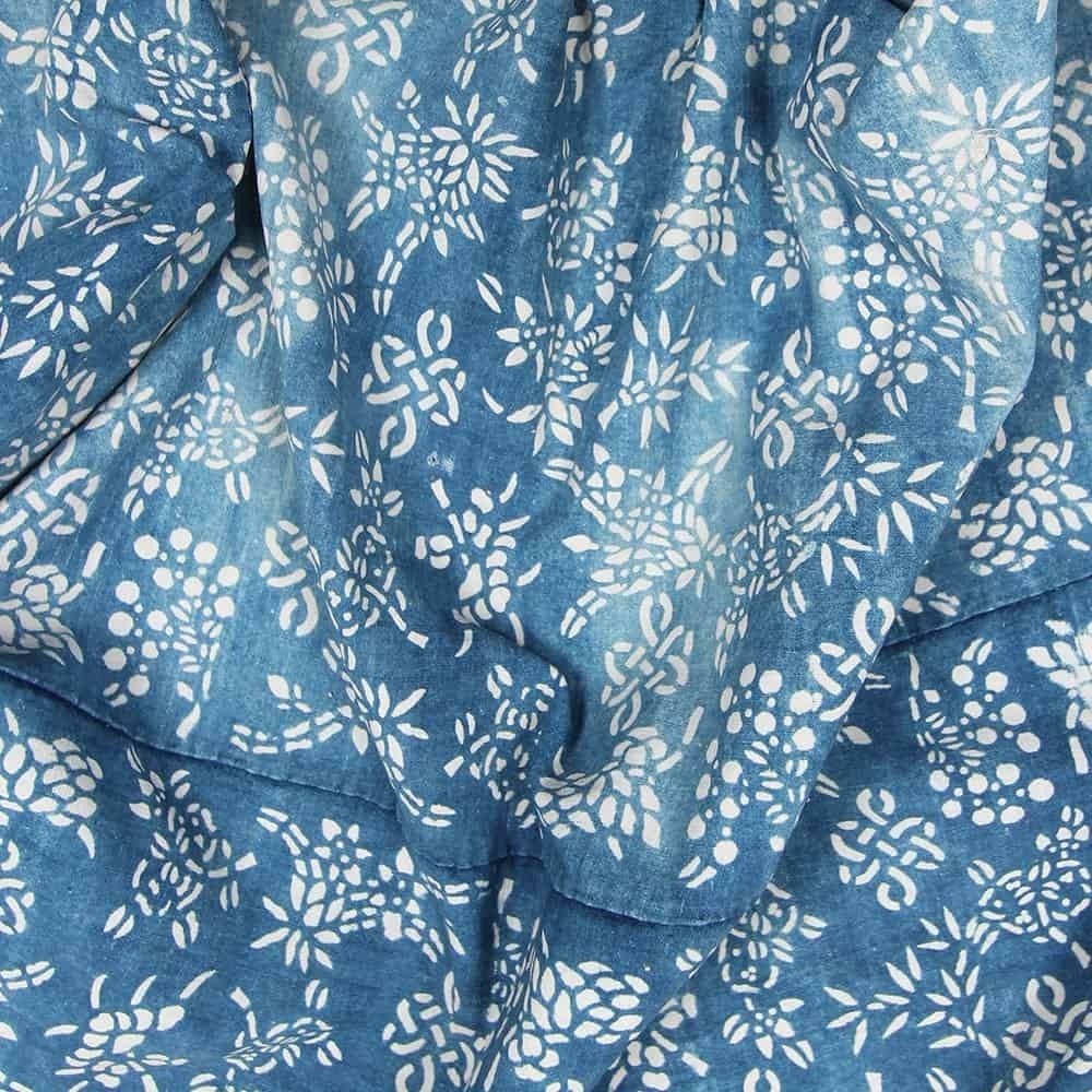 Nushka Textiles Vintage Chinese Indigo Fabric