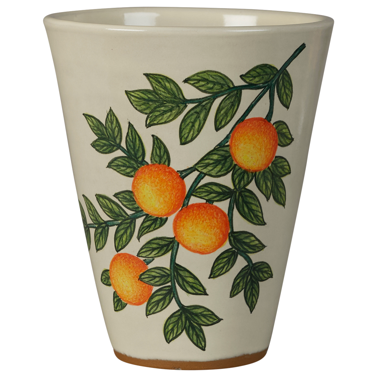 Hand-painted ceramic tumbler