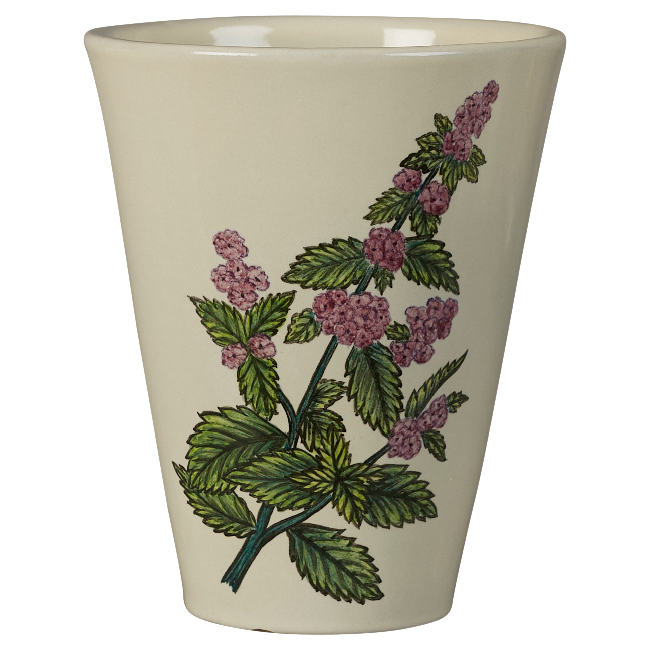 Hand-painted ceramic tumbler