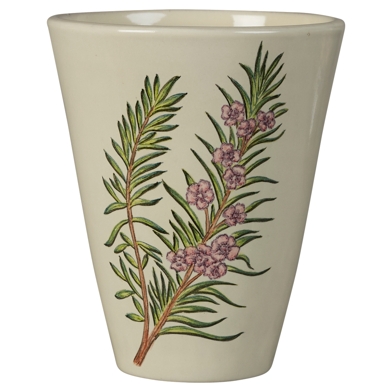 Hand-painted ceramic tumbler