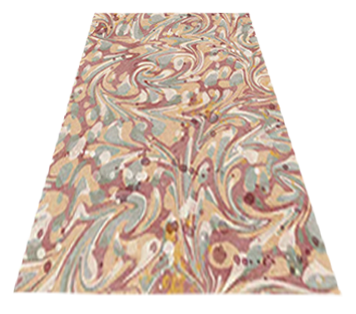 6 inch marbled card shade - Terracotta